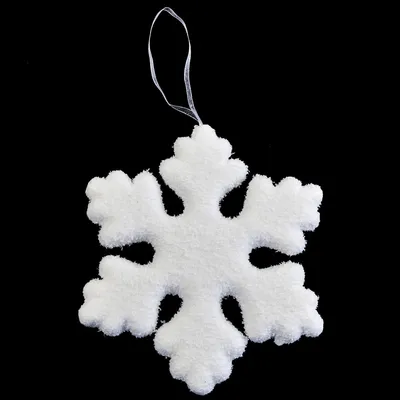 Produktbild von Weihnachtliche Schneeflocken-Hängedeko aus Kunststoff