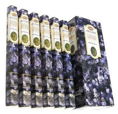 Immagine prodotto di Bastoncini di incenso alla lavanda, di alta qualità - (6 confezioni x 20 bastoncini = 120 bastoncini)