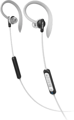 Zdjęcie produktu dla PHILIPS Bezprzewodowe sportowe słuchawki douszne z mikrofonem, białe