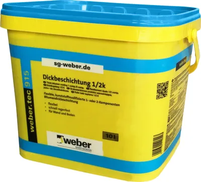 Produktbild von weber.tec 915 SG 10L Deitermann 1K 2K Bitumen