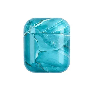 Produktbild von Schutzhülle für AirPods - Türkiser Marmor