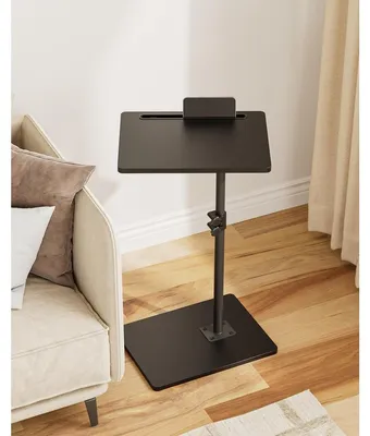 Immagine prodotto di Tavolino da salotto ad angolo C regolabile in altezza - 40 x 30 x 45-81 cm - Legno