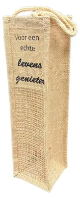 Produktbild von Bolsius Tas voor wijnfles "Levensgenieter"