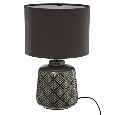 Zdjęcie produktu dla Lampa stołowa z brązowym kloszem, 22 x 35 cm
