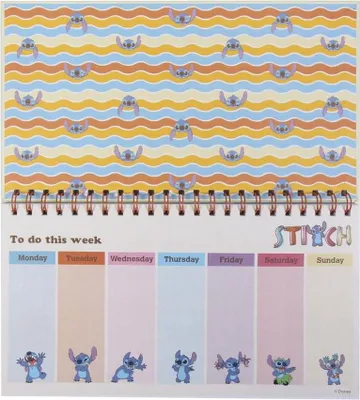 Obrázek produktu pro Stitch týdenní plánovač s kalendářem a seznamem úkolů