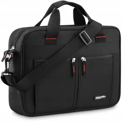Image de Sacoche pour ordinateur portable 15,6 pouces Zagatto, pour l'école et le travail, noire, légère, ZG794