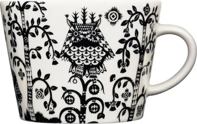 Image de Tasse à café iittala Taika, 0,2 litre - noire et blanche, tasse supérieure