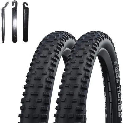 Produktbild von 2 x Schwalbe Tough Tom K-Guard fahrradreifen Fahrradmantel 70-584  (27,5 x 2,80") inkl. 3 Reifenheber
