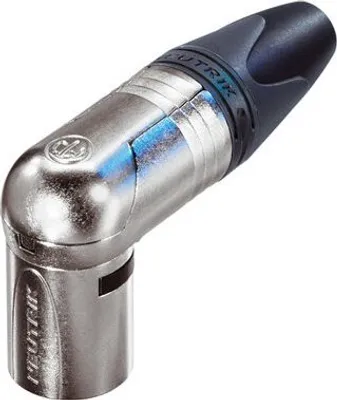 Produktbild von XLR Kabelstecker 90° 4 N/A XX/RX Lötverbindung vernickelt