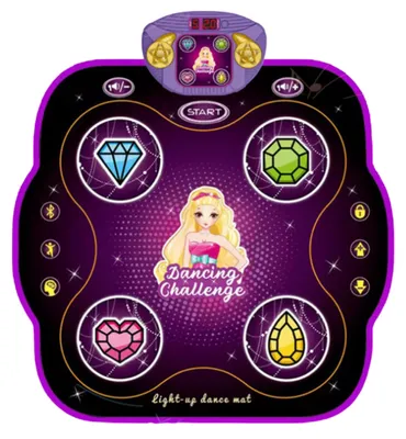 Image de Tapis de danse musical interactif pour enfants avec Bluetooth 9 niveaux de jeu
