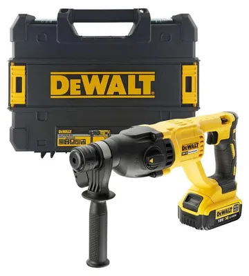 Obrázok produktu pre Akumulátorový bezuhlíkový kladivový vŕtač DEWALT DCH133M1-QW 18 V, 2,60 J, SDS PLUS, počet batérií 1, 4,00 Ah, kufr
