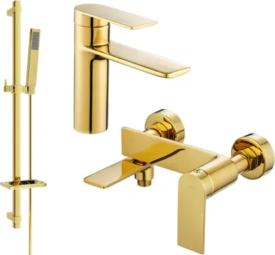 Immagine prodotto di Mexen Zero DQ02 set da bagno, dorato - 71103DQ02-50
