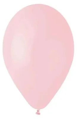 Image de Ballons Gemar rose poudré pastel, 33 cm, 100 pièces