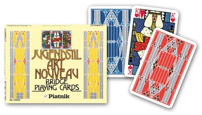Produktbild von Piatnik Kartenspiel Bridge Ditha Moser Jugendstil Spielkarten Set