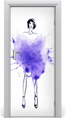 Produktbild von Tulup Türaufkleber 85x205 cm Dekorative Aufkleber Selbstklebend Wasserdichte Tapete Abnehmbar Schlafzimmer Wohnzimmer Wohnkultur - Modeillustration