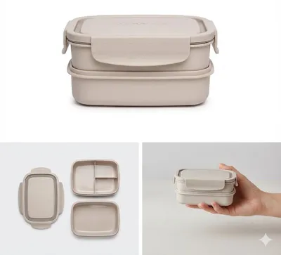 Productafbeelding van Suavinex Bentoo Lunch Box - bordenset 2-in-1
