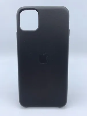 Produktbild von Apple iPhone 11 Pro Max Leder Case Schwarz Handyhülle