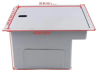 Imagen del producto de Fregadero de cocina, acero inoxidable 304, opciones de instalación encimera o bajo encimera, color plateado