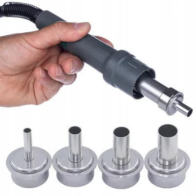 Zdjęcie produktu dla Rosfix NozzleSet 4x PRO – Zestaw 4 dysz hot air prostych 5–12 mm | Do Quick 861DW / Rosfix AirFlow-X | Do lutowania i spawania plastiku