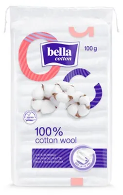 Produktbild von Bella Bio-Baumwollwatte, 100g - 100% Natur, Reine Baumwolle