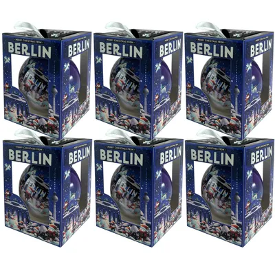 Produktbild von United1871 Berlin Souvenirs, Berlin Weihnachtskugeln, Christbaumkugeln, Christbaumschmuck als Berlin Andenken