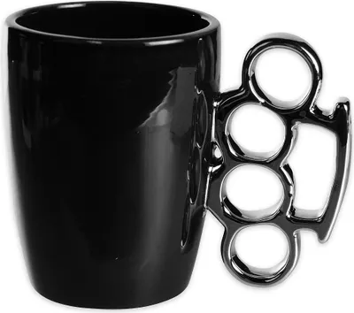 Produktbild von Schlagring Tasse - schwarz/silber