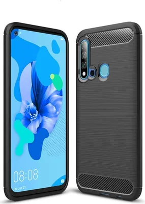 Produktbild von Schutzhülle Handyhülle für Huawei P20 Lite 2019 Case Cover Carbon Optik Schwarz