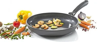 Obrázok produktu pre Karl Krüger 21724P, Kolo, Viacúčelová panvica, Čierna, Keramický, Hliník, Keramický, Plyn, Halogén, Indukčná, Uzavretá doska