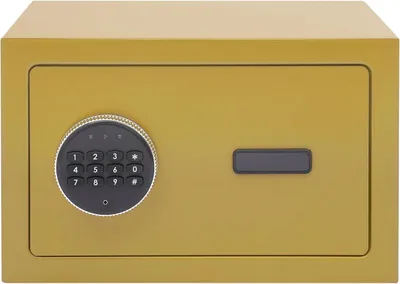 Image de Coffre-fort numérique, clavier électronique, alarme antivol, or