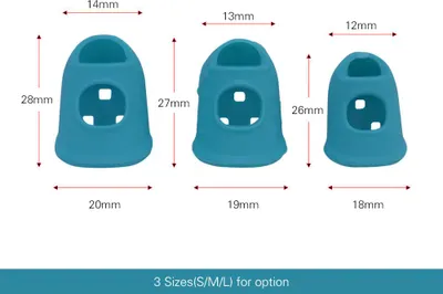 Obrázek produktu pro 6ks kytarových silikonových chráničů prstů pro kytaru Ukulele pro začátečníky (náhodná barva dodávky)