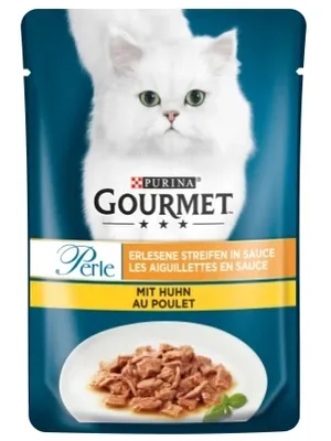 Produktbild von 1 Portionsbeutel Gourmet Perle Erlesene Streifen mit Huhn, 85 g