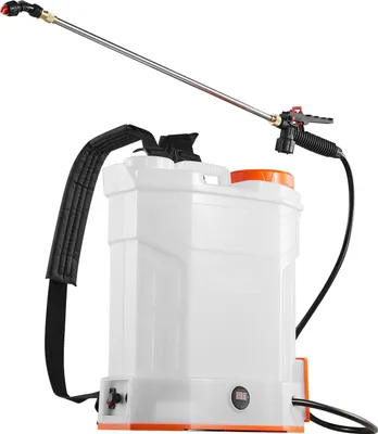 Immagine prodotto di SucceBuy Spruzzatore a zaino a batteria 12L 0-6bar con autonomia 2H e 5 ugelli