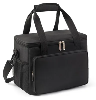Isolierte Kühltasche 16L, schwarz, für Picknick & Lunch