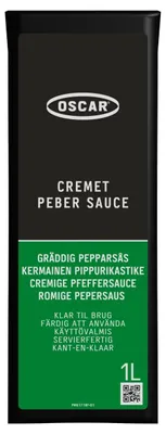 Immagine prodotto di OSCAR Salsa Cremosa al Pepe 1000 ml - Salsa fine e piccante per bistecche e carne