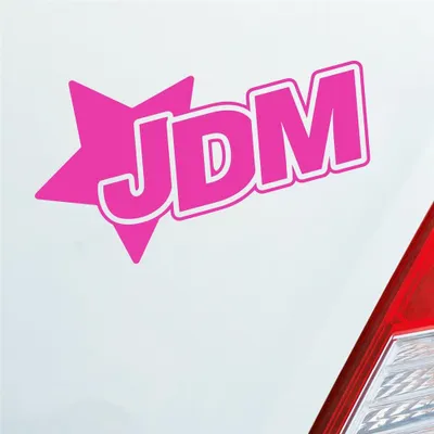 Produktbild von Auto Aufkleber JDM Stern Tuning Star 12x7 cm Pink Sticker Heckscheibenaufkleber