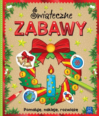 Produktbild von Aksjomat AksjomatMAT Świąteczne zabawy Pomaluję.nakleję.rozwiążę 69250