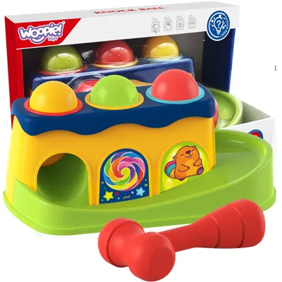Produktbild von Woopie Baby Bunte Montessori-Hammerstanze