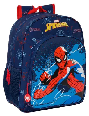 Produktbild von Safta Junior 38 Cm Spider-man Neon Rucksack Blau  Blau One Size