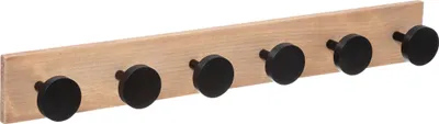 Produktbild von Hakenleiste für Flur mit 6 Haken, 58 cm