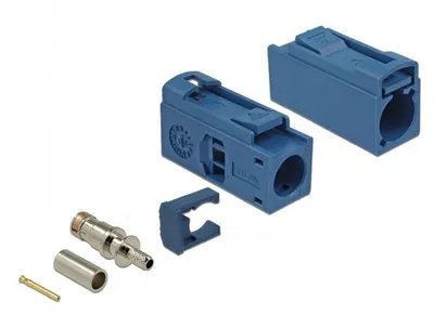 Imagen del producto de Conector hembra FAKRA C de 25 mm (largo) para crimpar