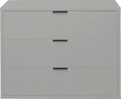 Produktbild von Kommode >Bonnie< in kreidegrau matt lack - 81x67x45cm (BxHxT)
