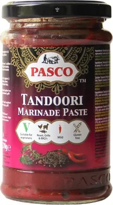 Produktbild von [ 270g ] PASCO Tandoori Paste zum Grillen, Braten, Marinieren GLUTENFREI