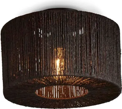 Produktbild von GOOD&MOJO - Deckenleuchte Iguazu - Jute Schwarz - Ø30cm