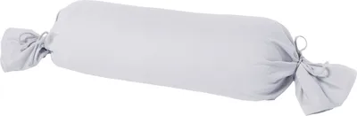 Produktbild von Mako Kissenbezug Feinjersey für Nackenrolle 15 x 40 cm hellgrau