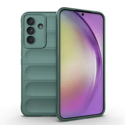 Productafbeelding van MobyDefend Hoesje - Geschikt voor Samsung Galaxy A36 / Galaxy A56  -  TPU Gripcase - Groen