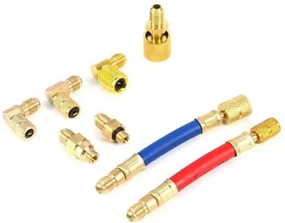 Produktbild von Klimaanlagenadapter-Set für Fahrzeuge - 3 x 2 x 1 cm - Kälteverbindungskit