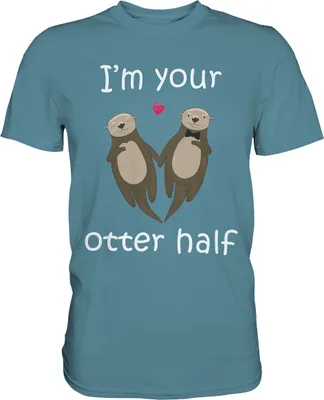 Produktbild von I'm your Otter half Partner Liebe Herren Premium T-Shirt – Stone Blue / M