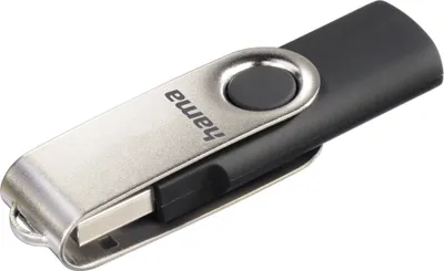 Produktbild von hama USB 2.0 Speicherstick Flash Drive "Rotate" 8 GB schwarz / silber