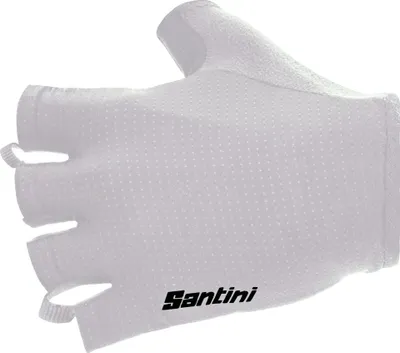 Obrázok produktu pre Cyklistické rukavice bez prstov SANTINI - 3D - biele XL