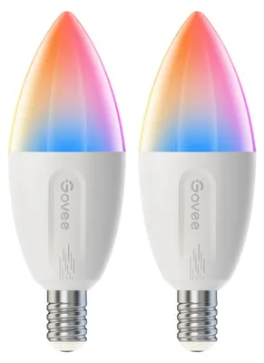 Obrázek produktu pro Govee B600CC02, Chytrá žárovka, Bluetooth, Bílá, E14, Více, 16000000 barva/barev